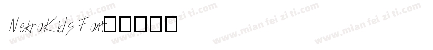 NekroKids Font字体转换